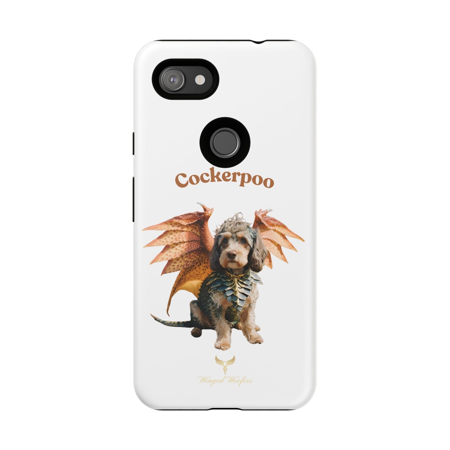 Cockerpoo Dragon Phone Case – Tough & Whimsical Pet Lover Gift