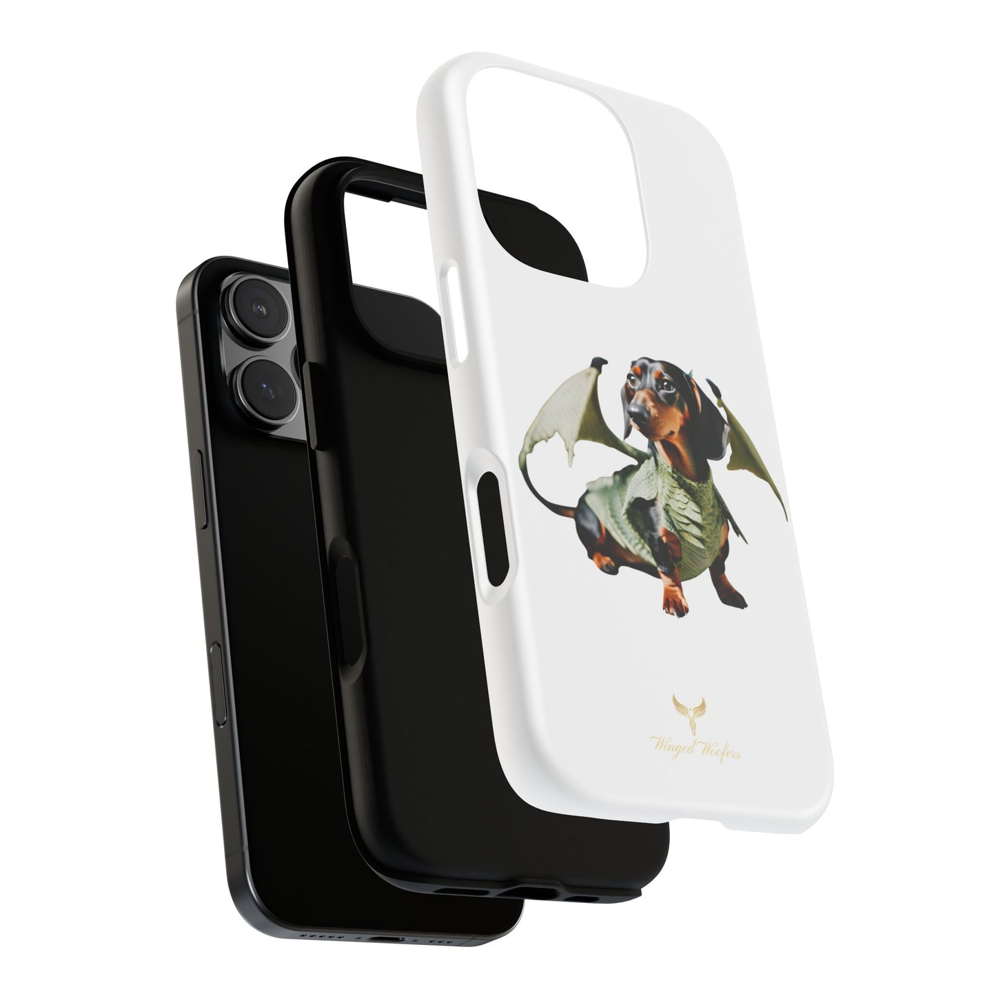 Whimsical Dragon Dog Phone Case - Tough Cases for Pet Lovers