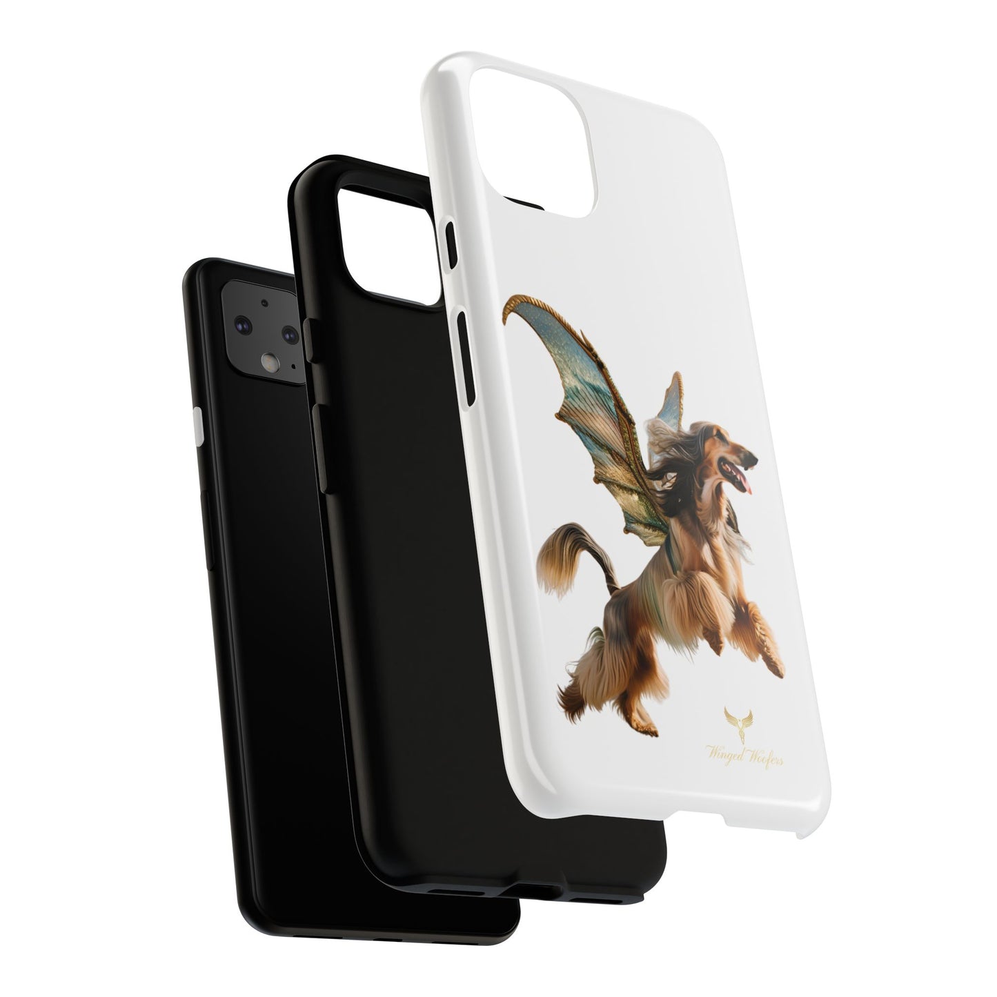 Magical Afghan Hound Dog Phone Case - Tough Cases with Winged Design