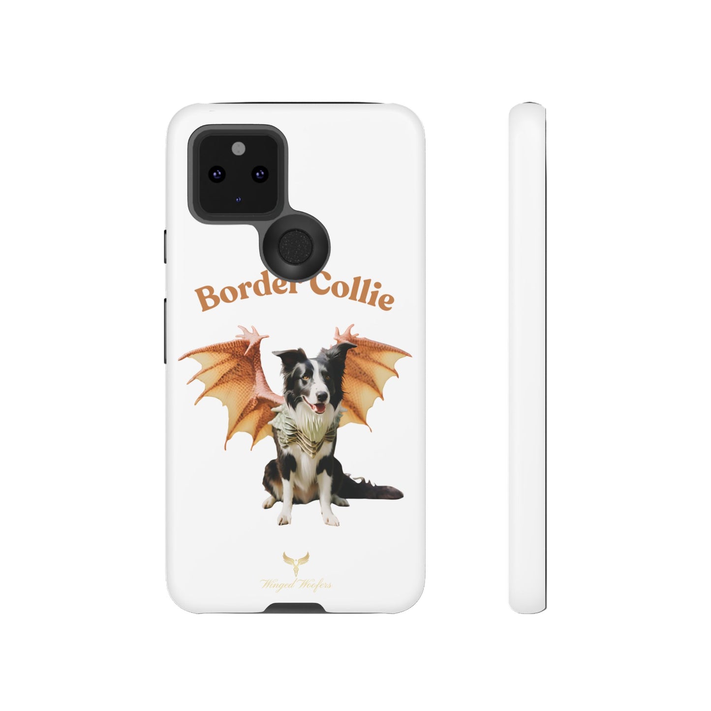 Border Collie Dragon Phone Case - Tough Cases for Dog Lovers