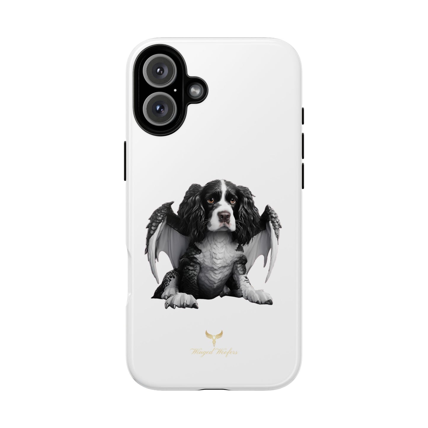 Springer Spaniel Puppy Dragon Winged Dog Phone Case - Tough Cases for Pet Lovers