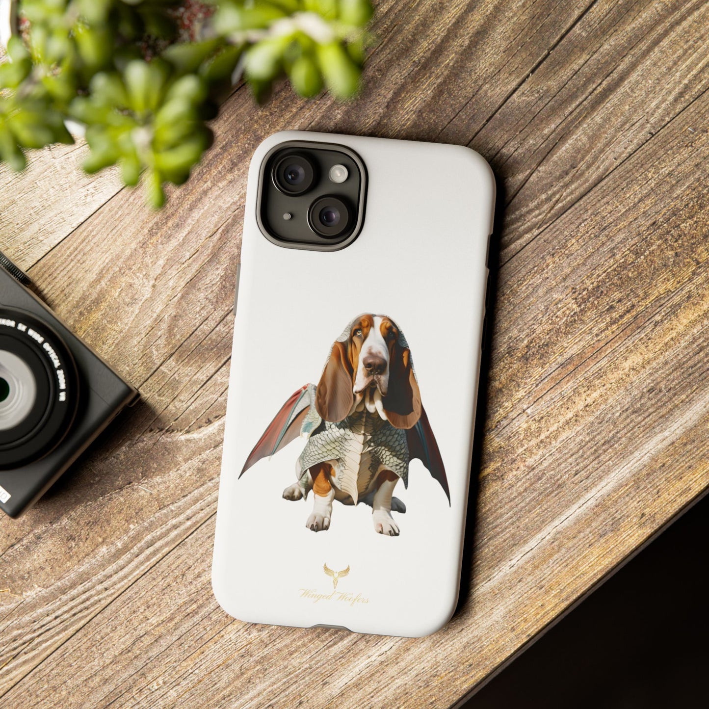 Whimsical Basset Hound Dog Phone Case - Tough Cases for Animal Lovers