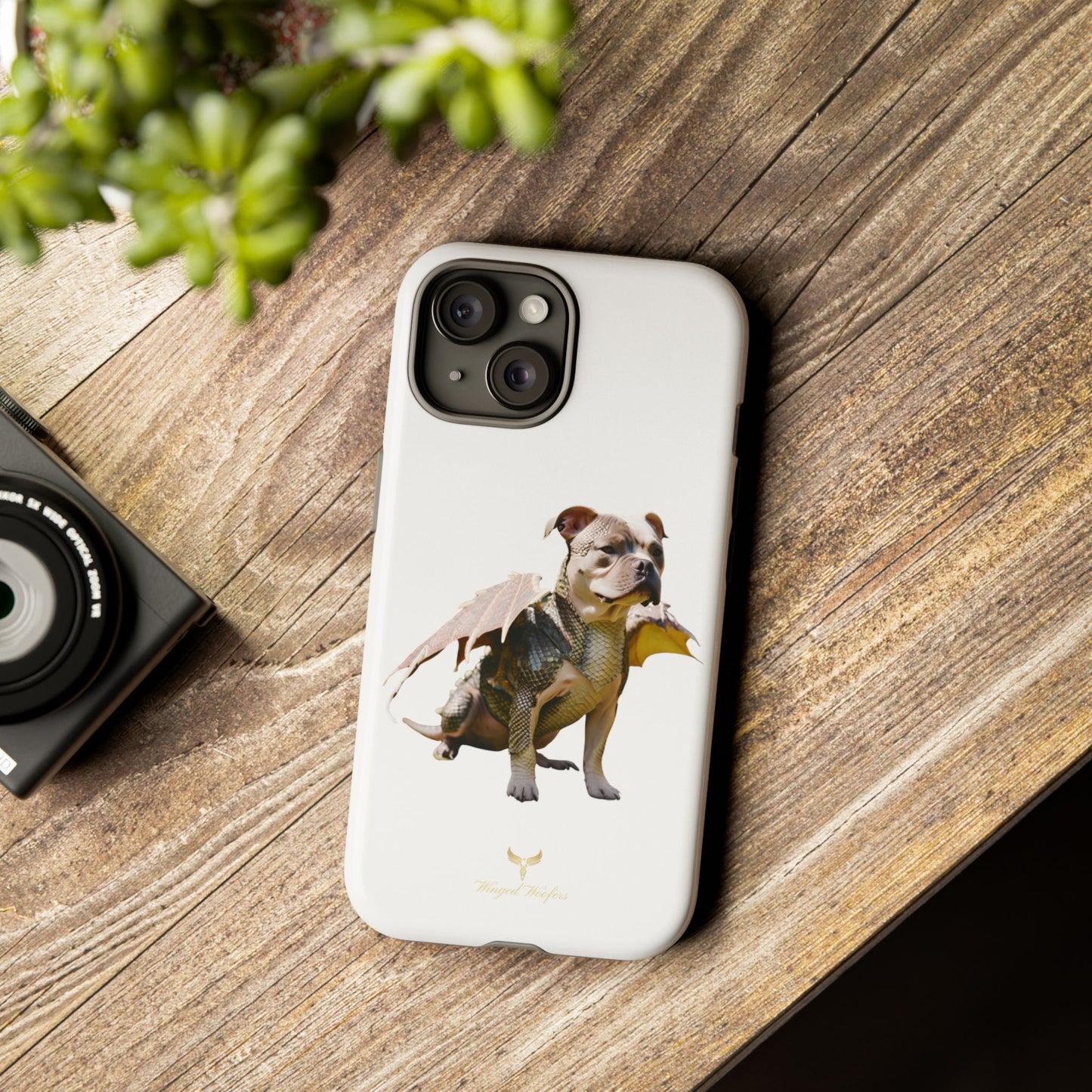 Staffordshire Bulldog Dragon Tough Phone Case - Unique Animal Design for Pet Lovers