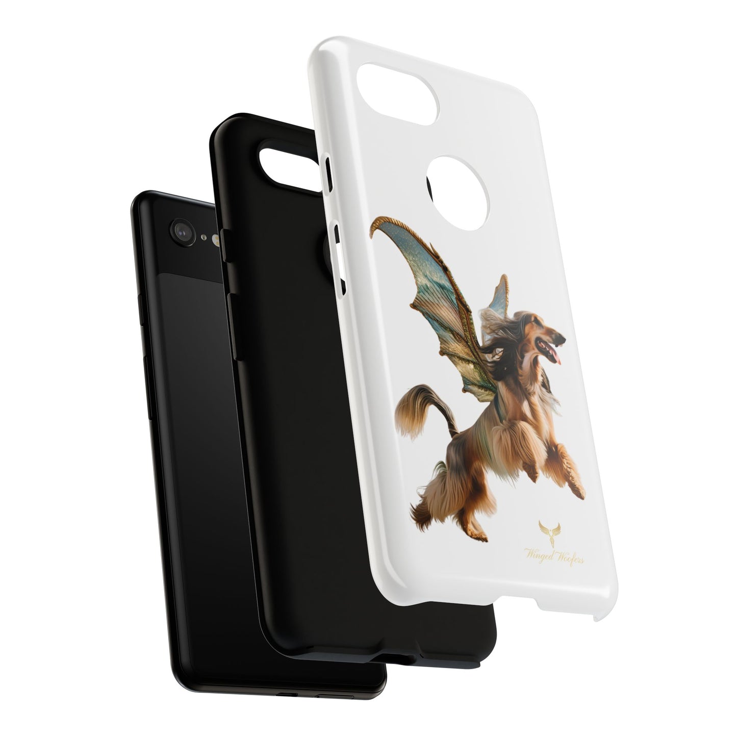 Magical Afghan Hound Dog Phone Case - Tough Cases with Winged Design