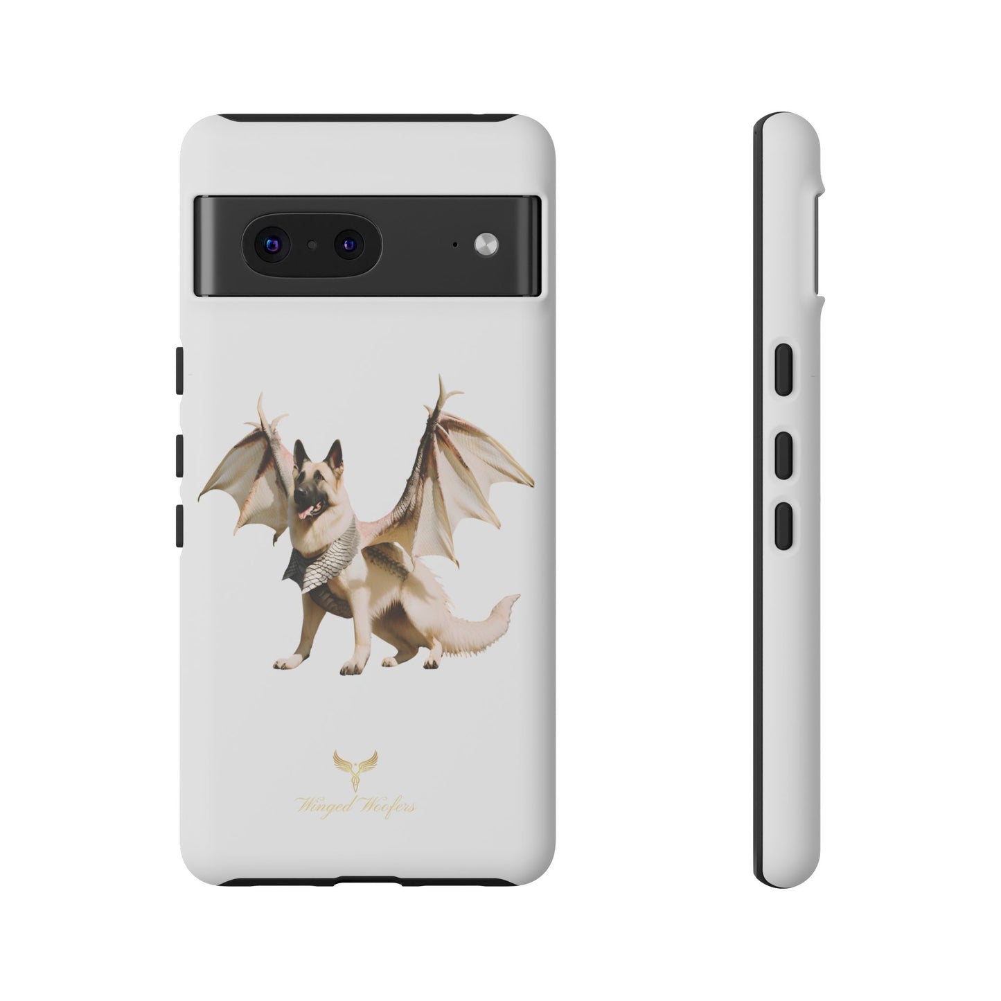 Magical White German Shepherd Dragon Dog Phone Case - Tough, Stylish Protection