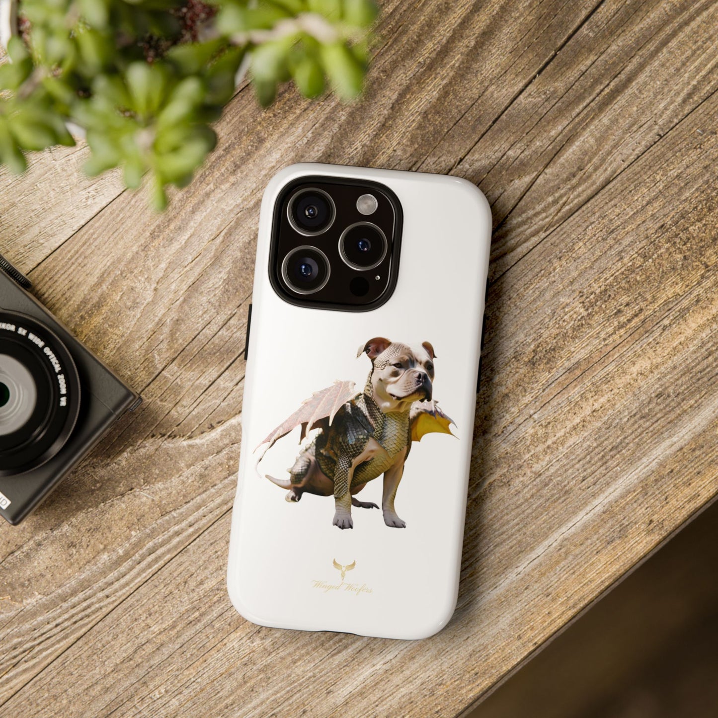 Staffordshire Bulldog Dragon Tough Phone Case - Unique Animal Design for Pet Lovers