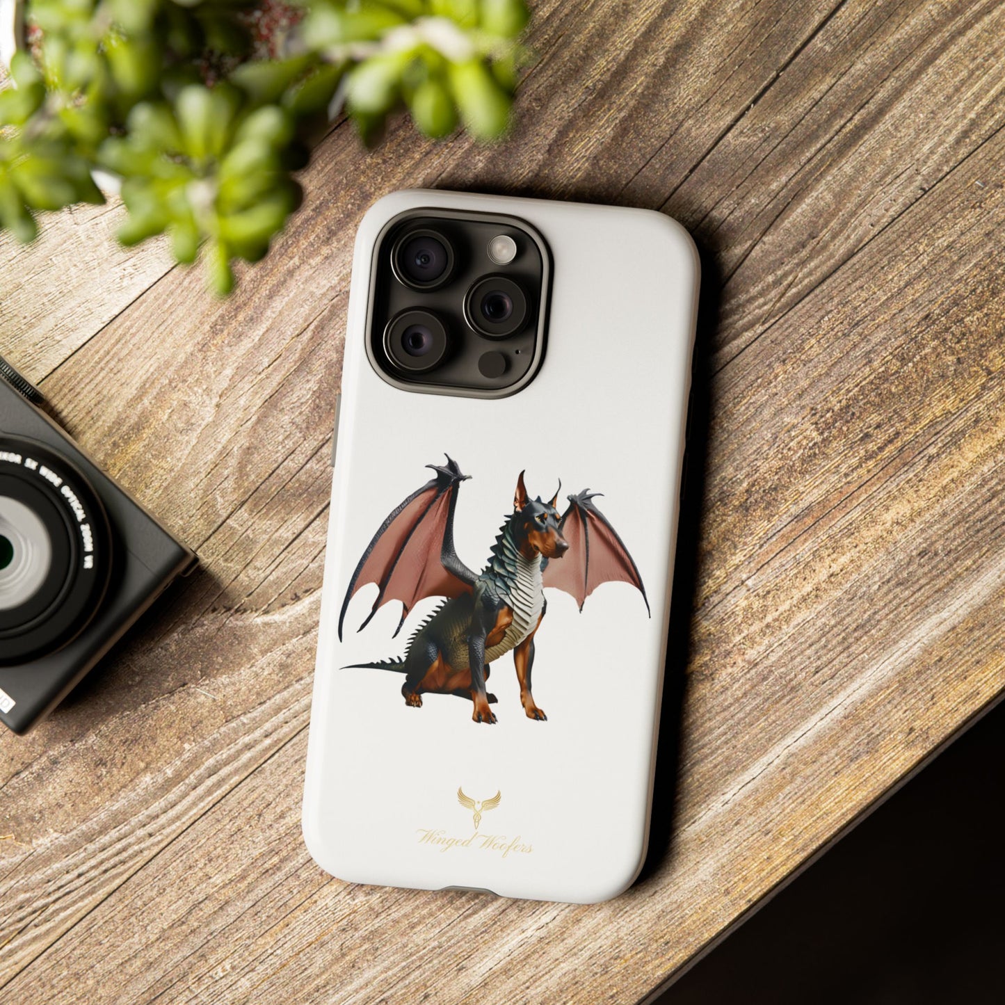 Mythical Doberman Pinscher Dragon Phone Case - Tough & Stylish Protection