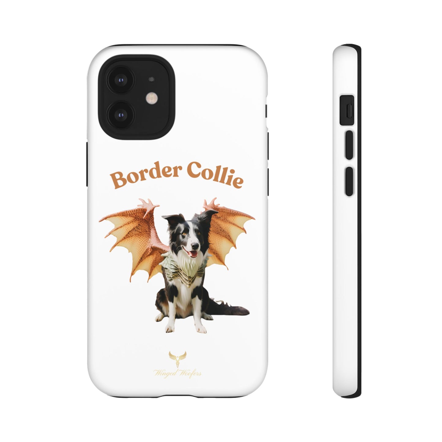 Border Collie Dragon Phone Case - Tough Cases for Dog Lovers