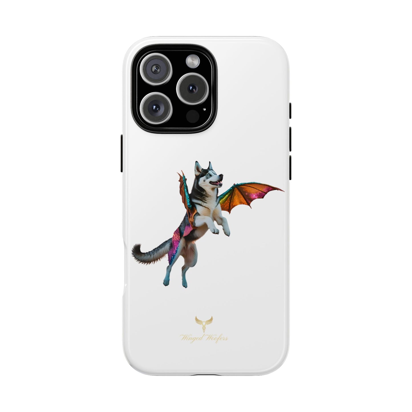 Magical Husky Pet Phone Case - Winged Dog Design | Tough Cases | Unique Animal Lover Gift