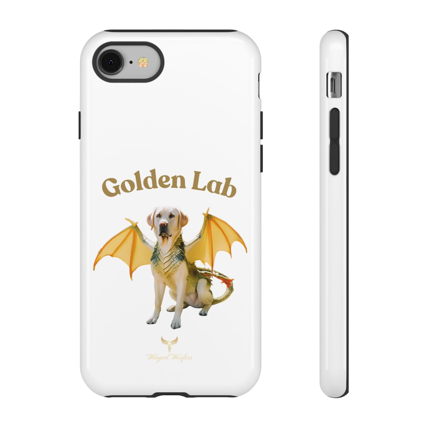 Golden Lab Dragon Phone Case - Tough Protection with a Fun Twist