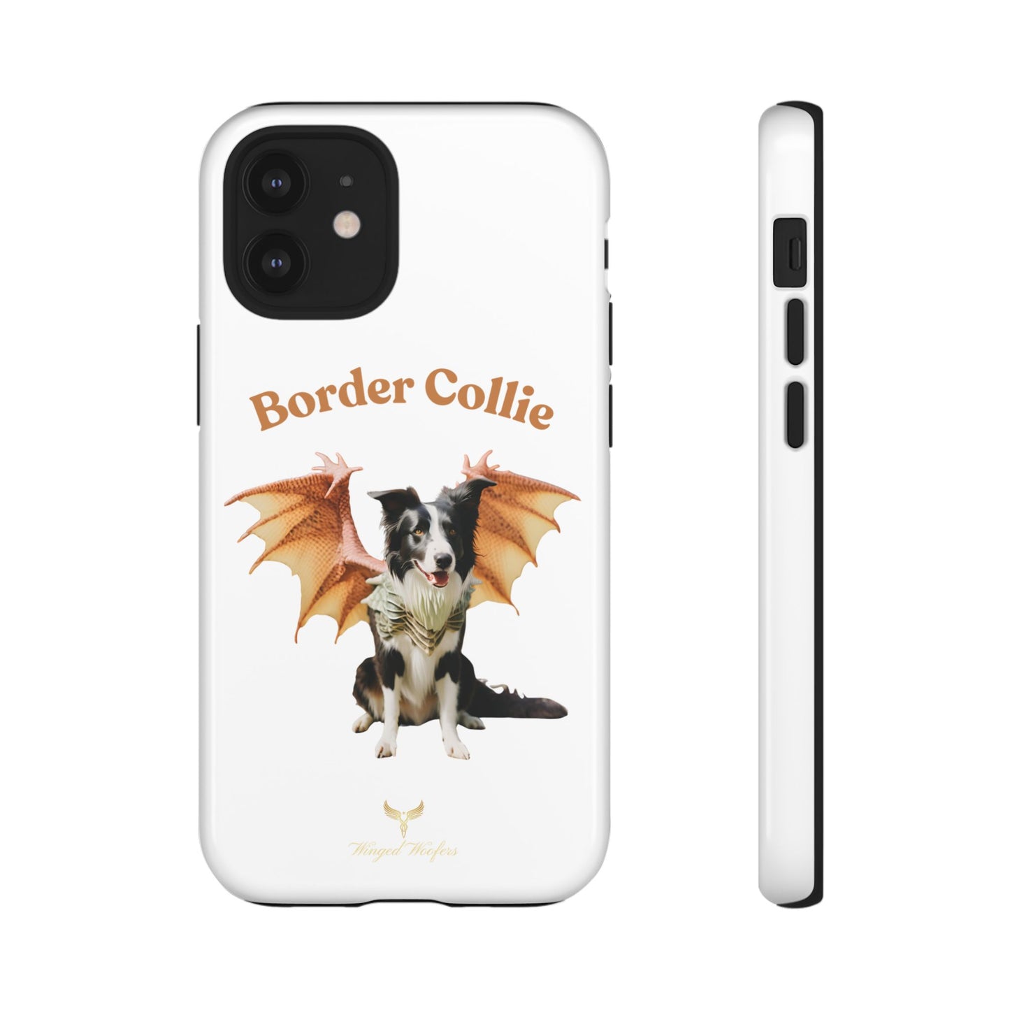 Border Collie Dragon Phone Case - Tough Cases for Dog Lovers