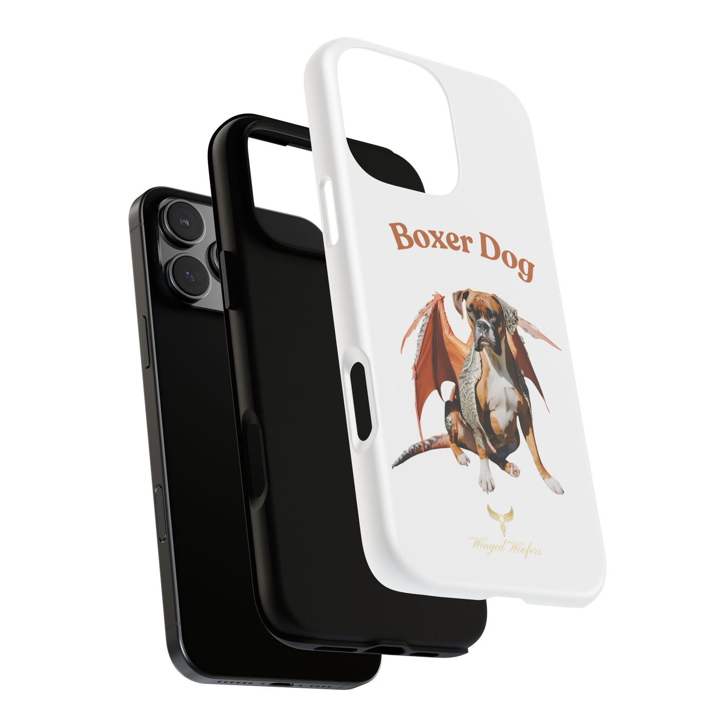 Boxer Dog Dragon Art Phone Case - Tough Cases