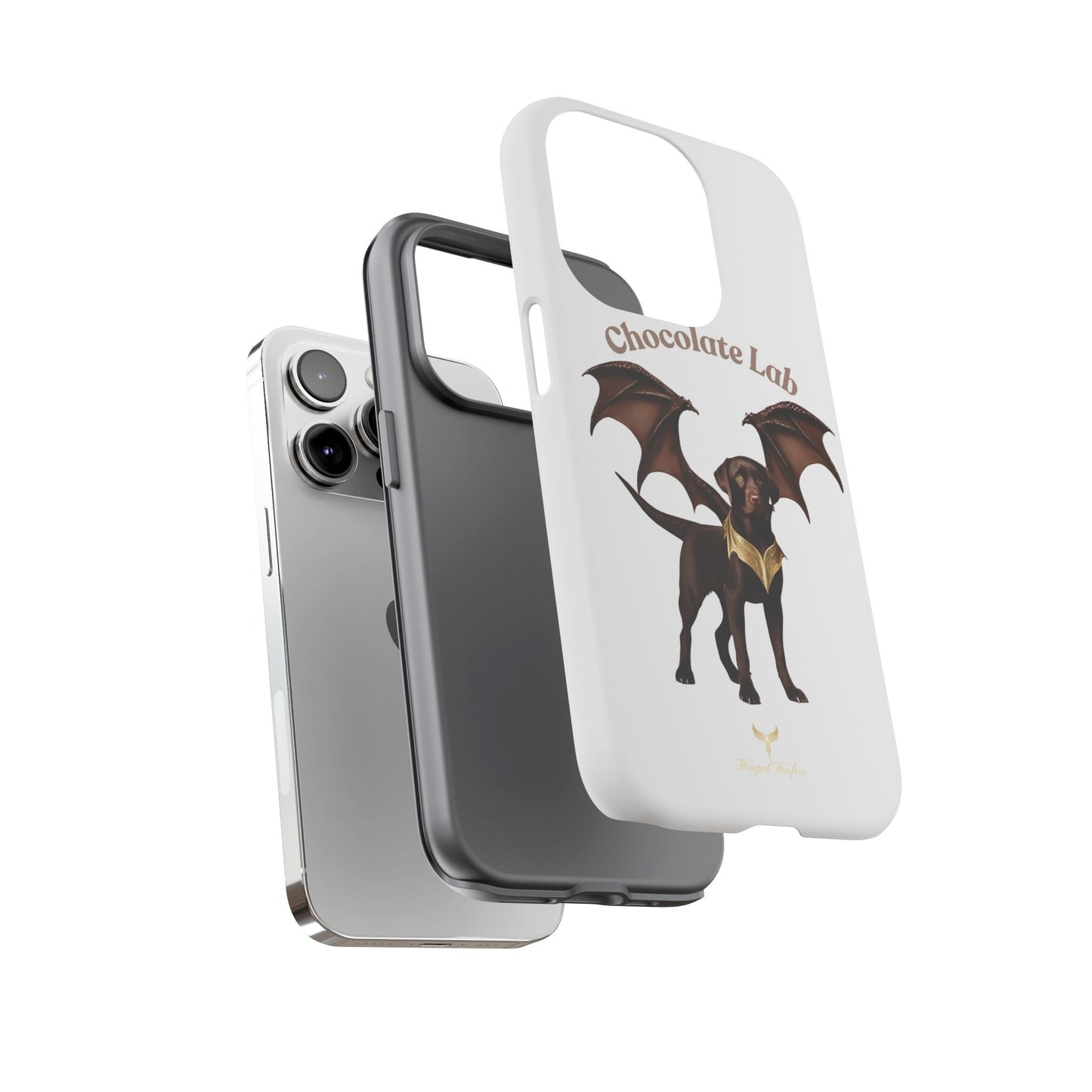 Chocolate Lab Dragon Phone Case - Tough & Stylish for Dog Lovers