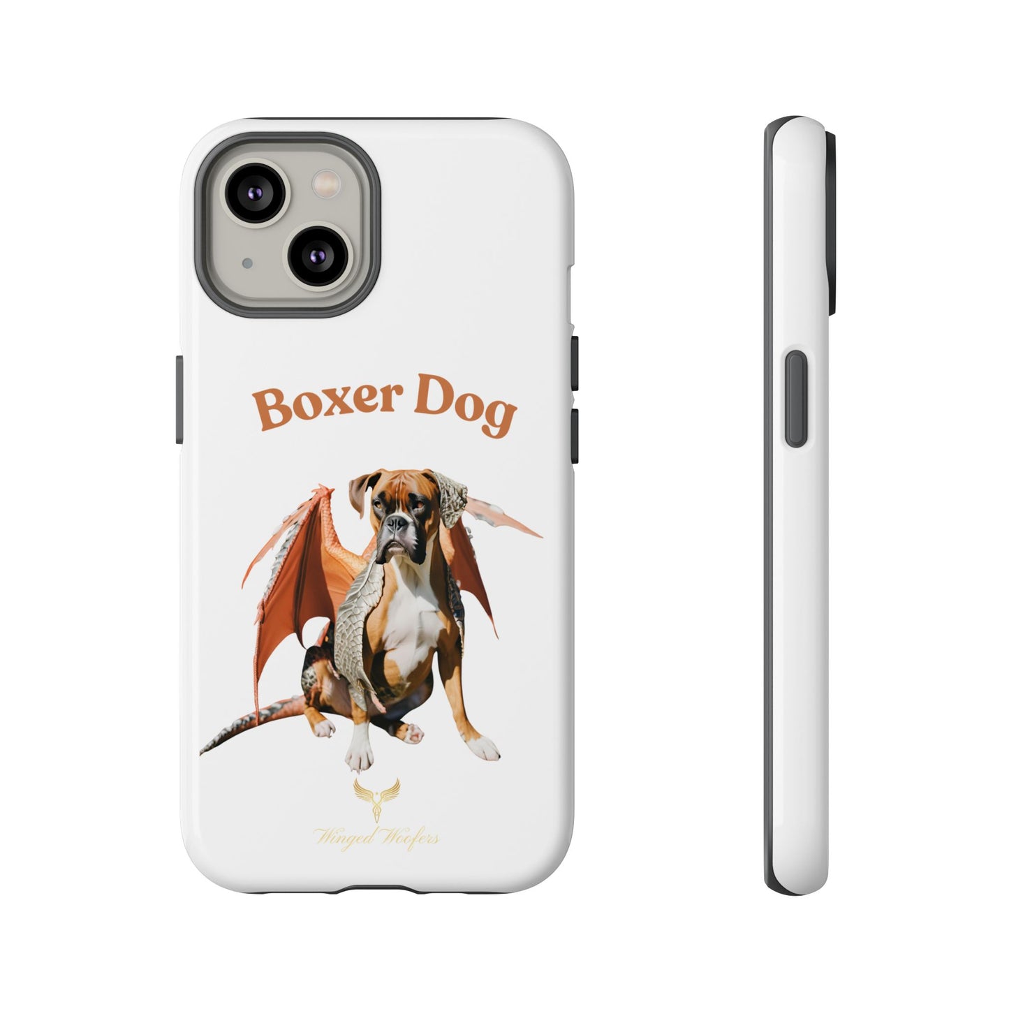 Boxer Dog Dragon Art Phone Case - Tough Cases