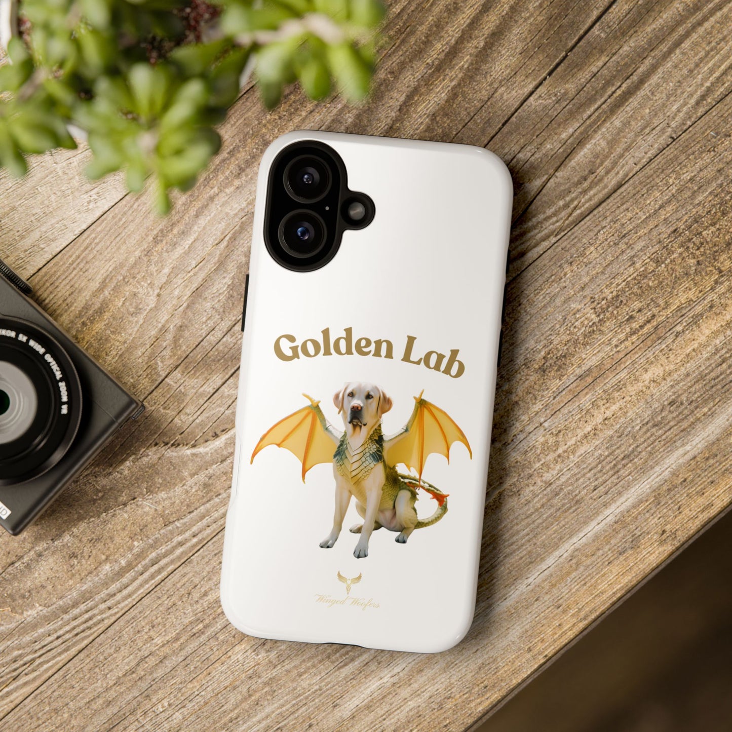 Golden Lab Dragon Phone Case - Tough Protection with a Fun Twist