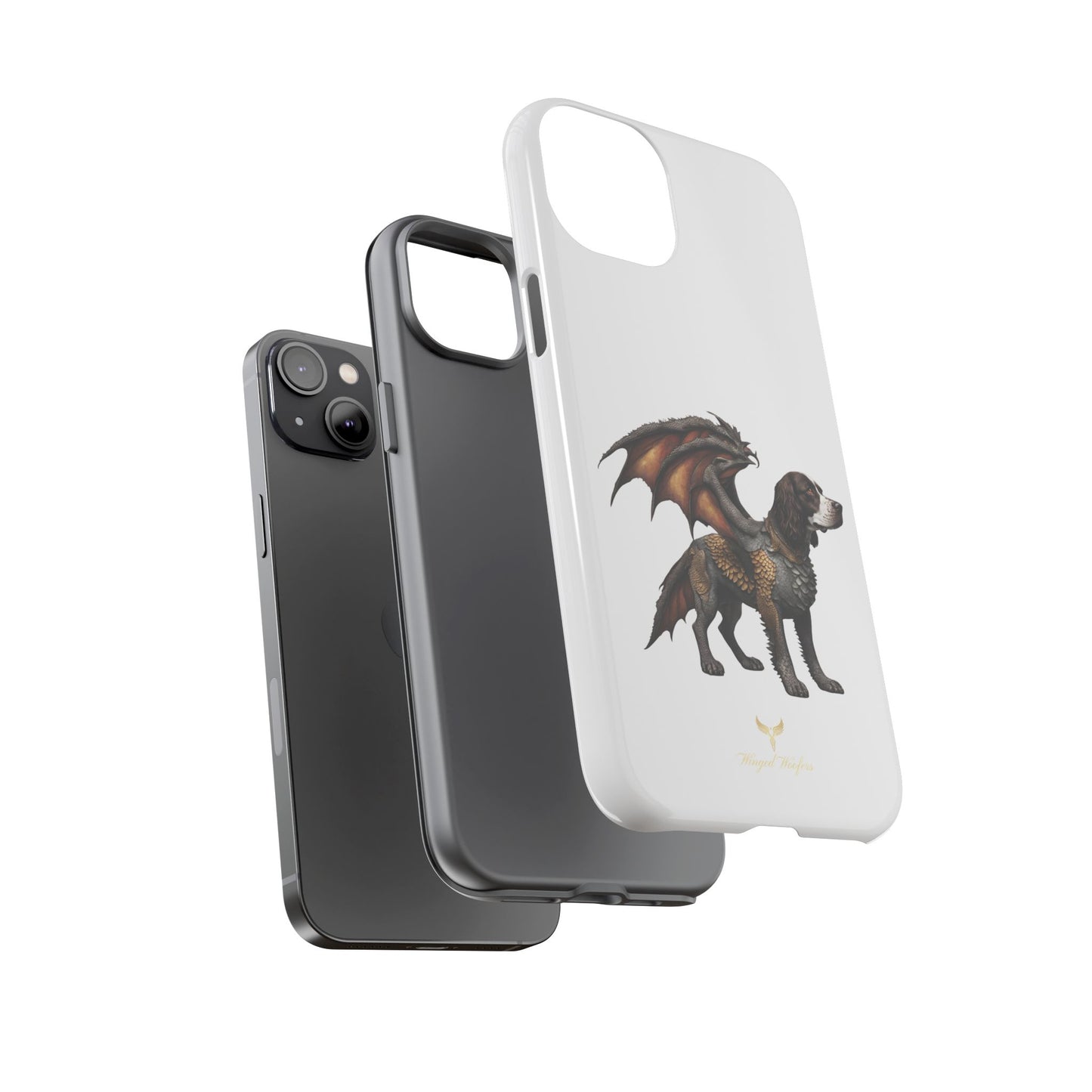 Fantasy Springer Spaniel as a Dragon Phone Case - Tough Cases for Pet Lovers