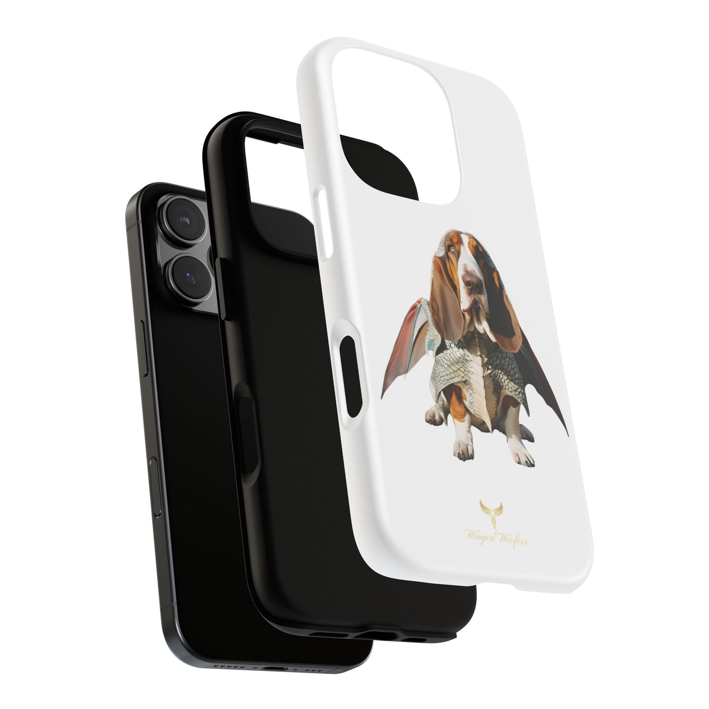 Whimsical Basset Hound Dog Phone Case - Tough Cases for Animal Lovers