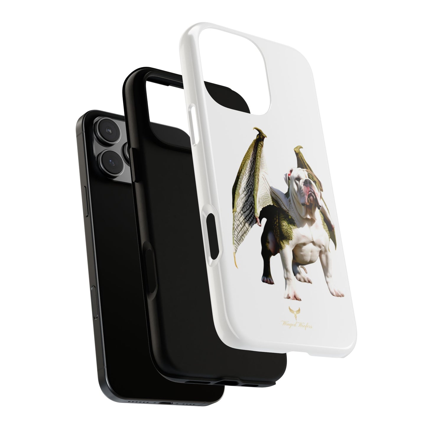 English Bulldog Dragon Phone Case - Tough & Unique Design