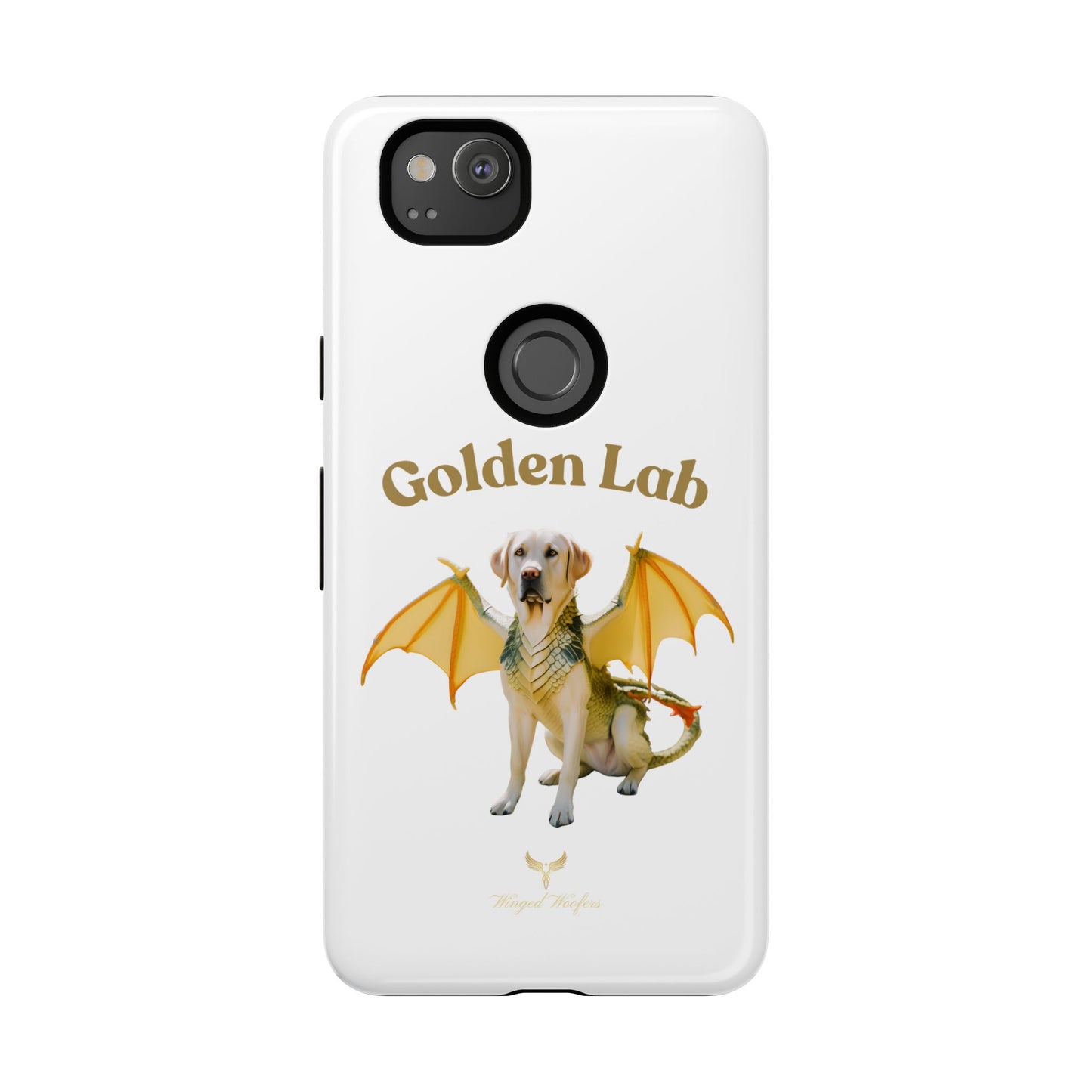 Golden Lab Dragon Phone Case - Tough Protection with a Fun Twist