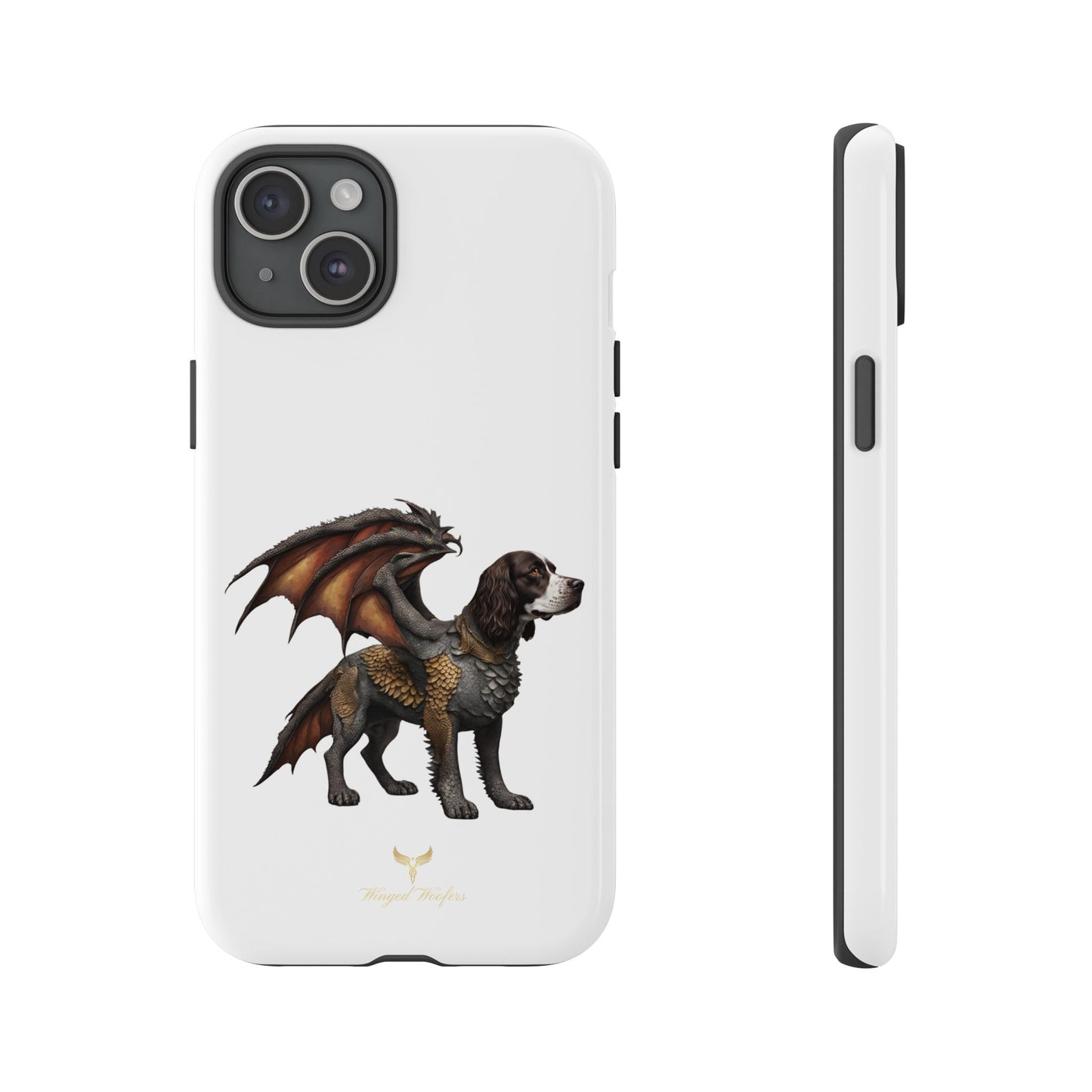 Fantasy Springer Spaniel as a Dragon Phone Case - Tough Cases for Pet Lovers