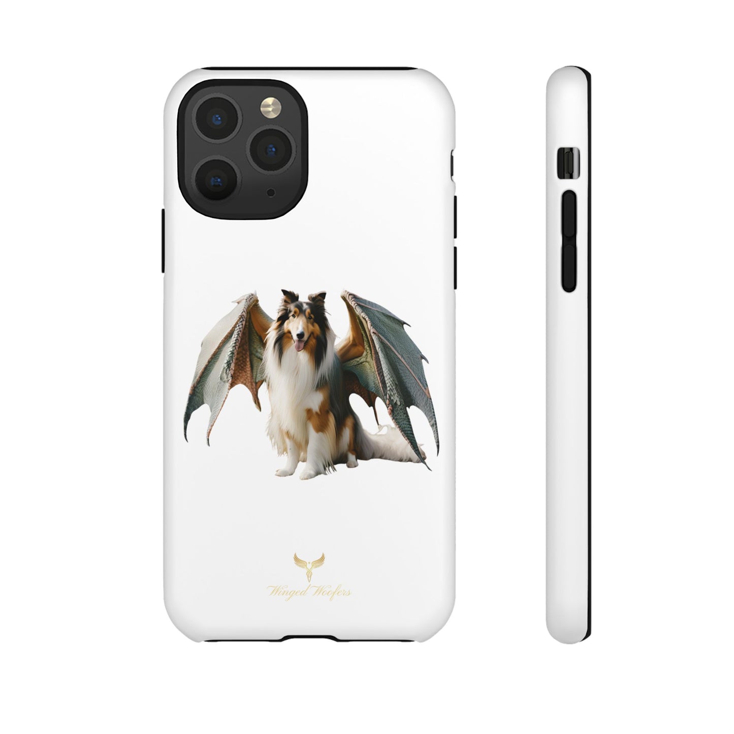 Majestic Dragon Wing Rough Collie Dog Phone Case - Tough Cases for Pet Lovers