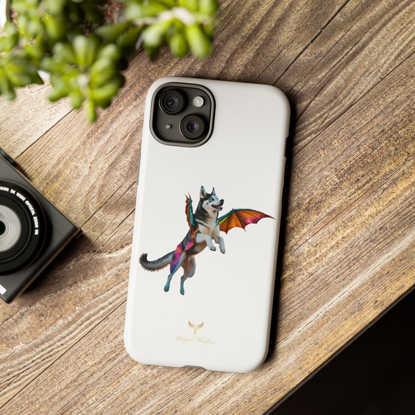 Magical Husky Pet Phone Case - Winged Dog Design | Tough Cases | Unique Animal Lover Gift