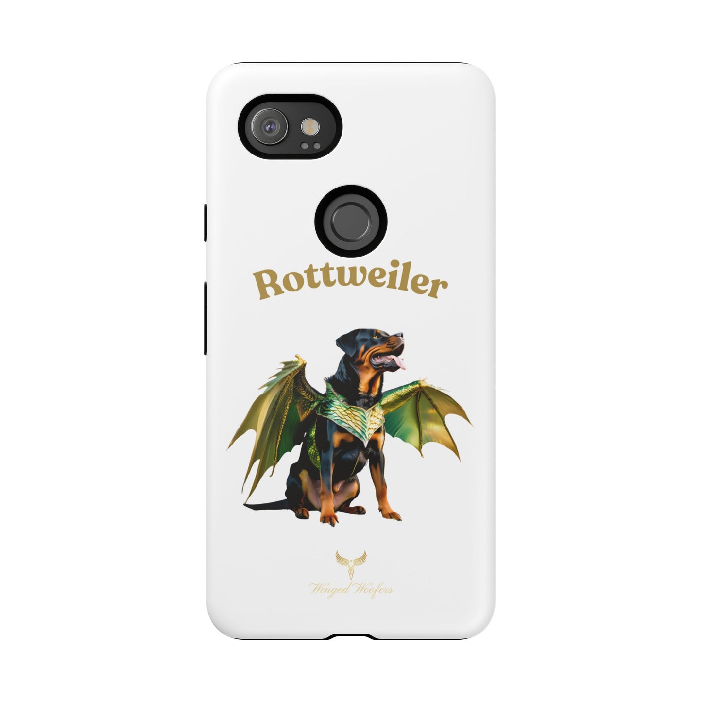 Rottweiler Dragon Wings Phone Case - Tough Cases for Dog Lovers