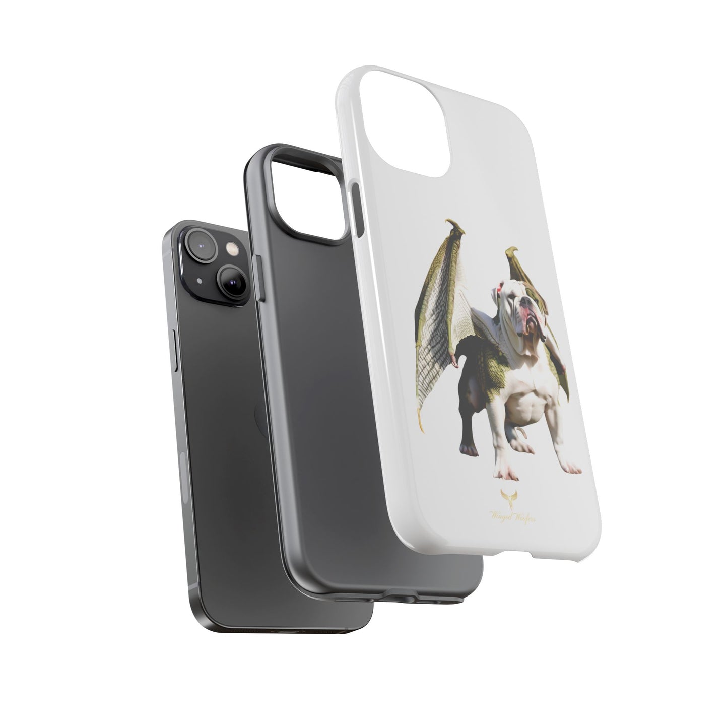 English Bulldog Dragon Phone Case - Tough & Unique Design