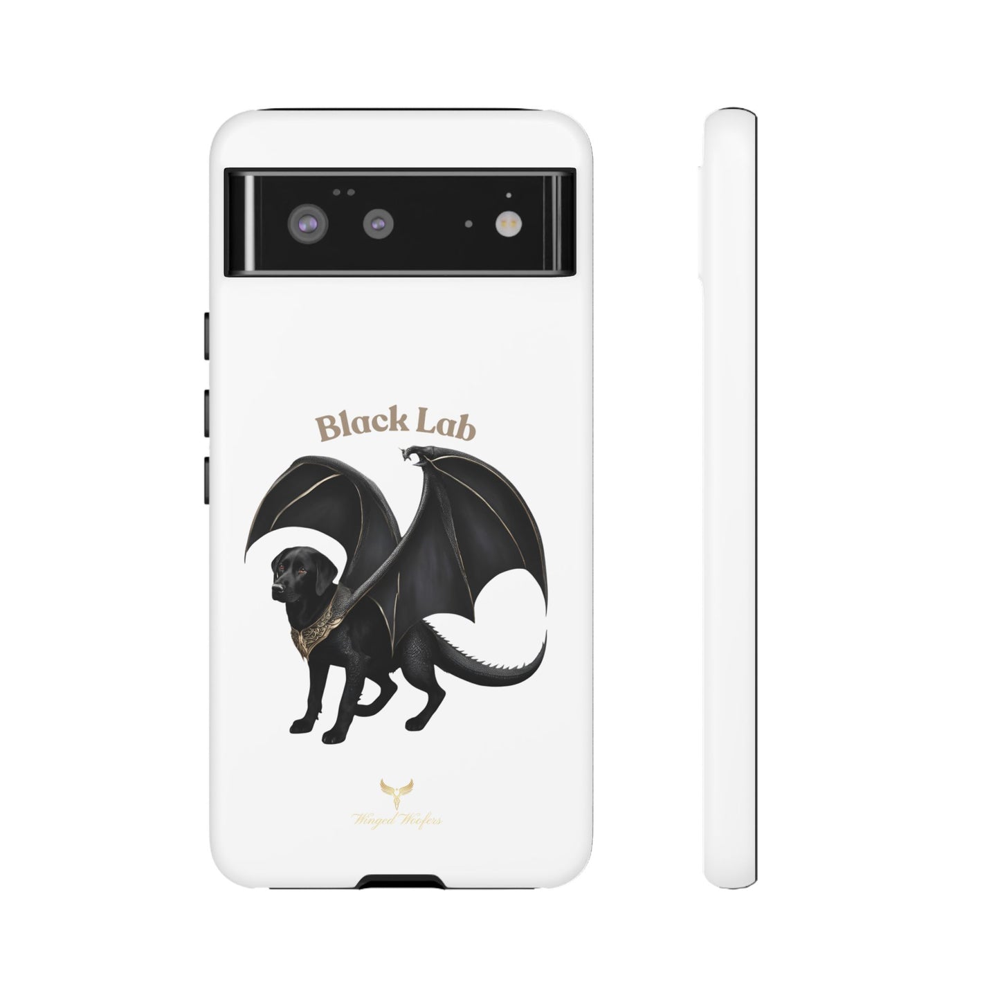 Black Labrador Dragon Case - Tough Phone Case for Pet Lovers