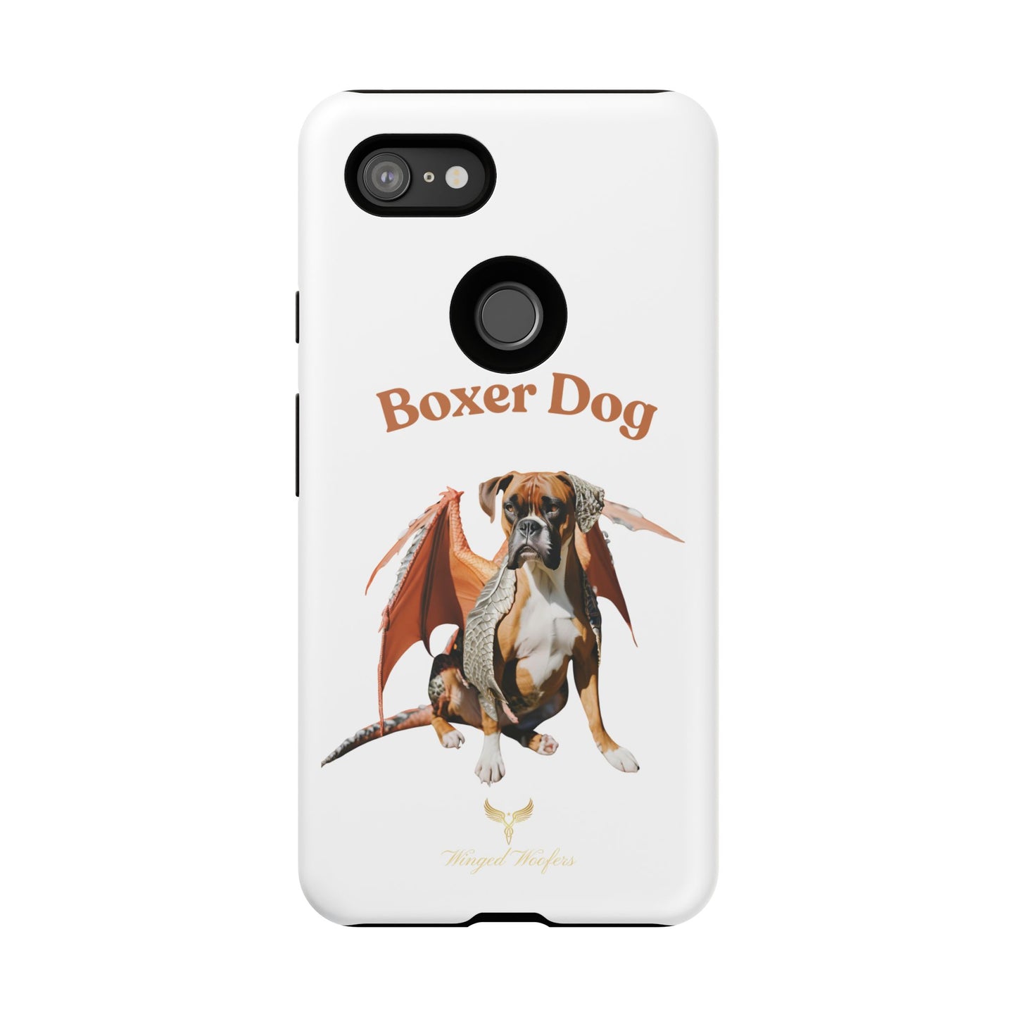 Boxer Dog Dragon Art Phone Case - Tough Cases