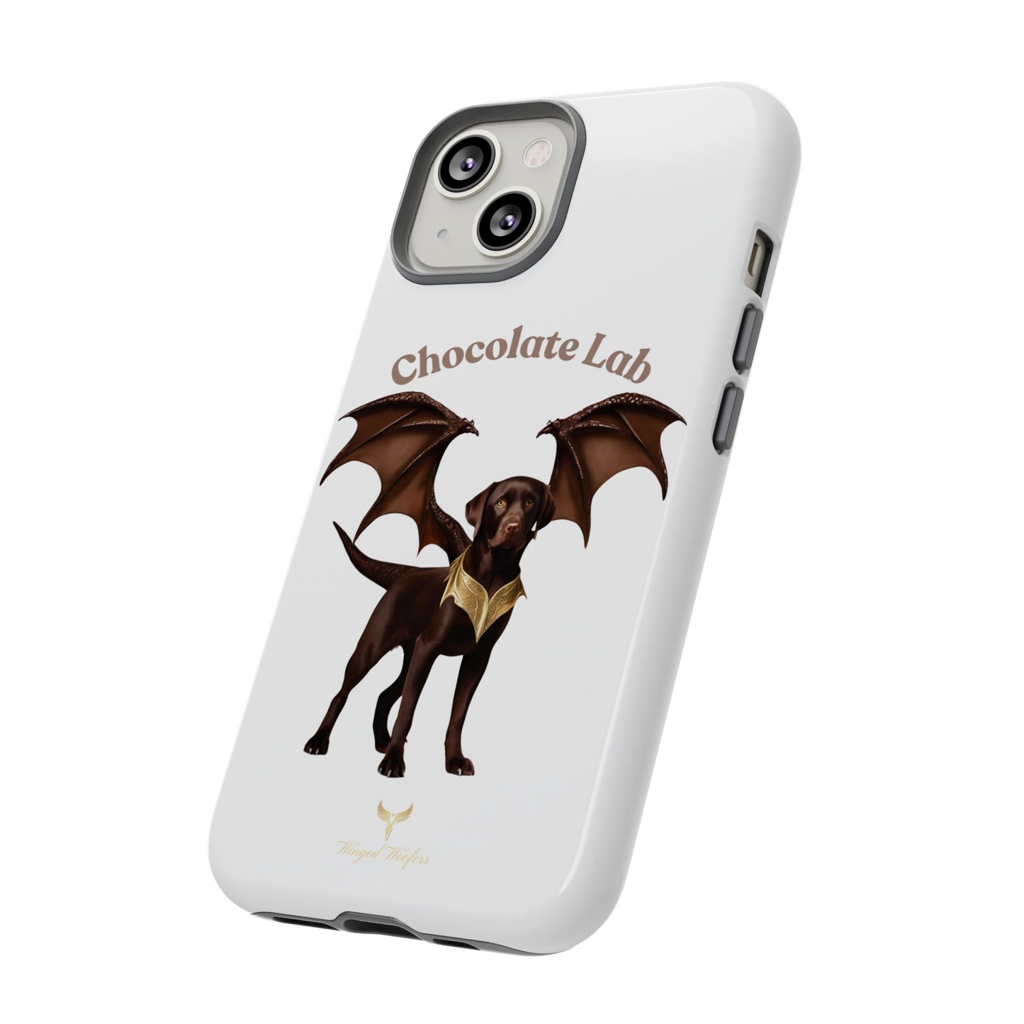 Chocolate Lab Dragon Phone Case - Tough & Stylish for Dog Lovers