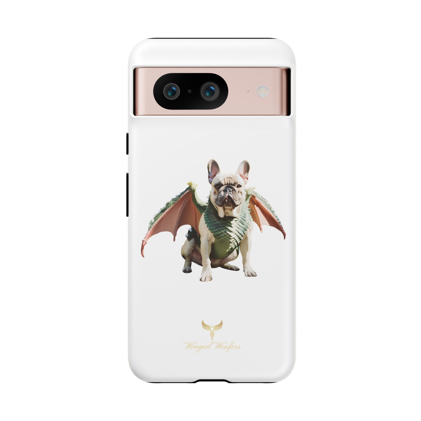 Fantasy French Bulldog Pet Phone Case with Dog in Wings Design