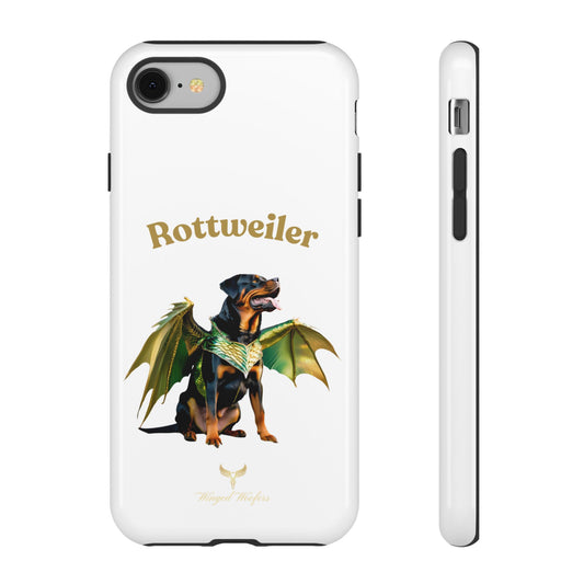 Rottweiler Dragon Wings Phone Case - Tough Cases for Dog Lovers