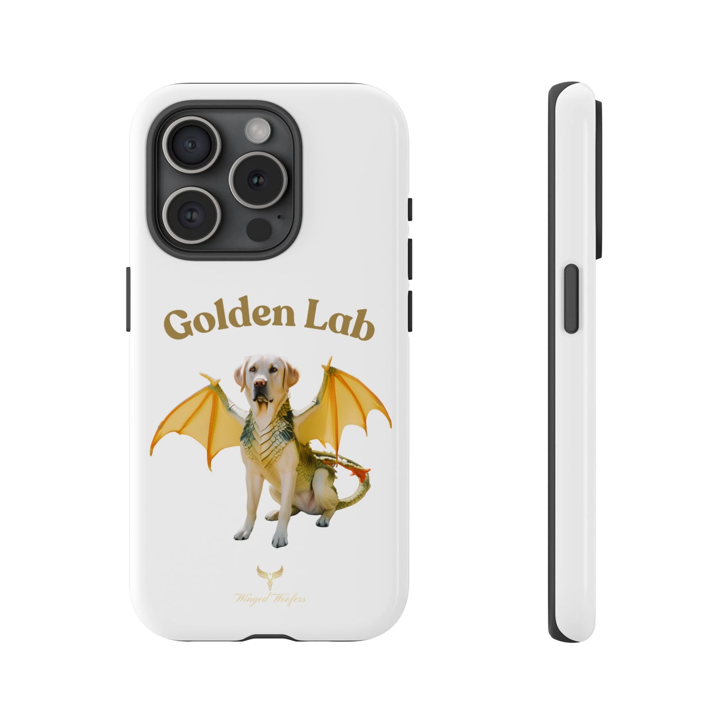 Golden Lab Dragon Phone Case - Tough Protection with a Fun Twist