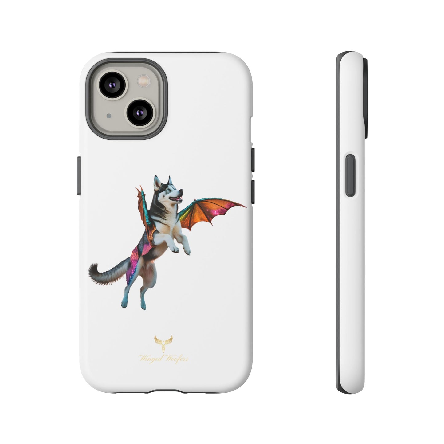 Magical Husky Pet Phone Case - Winged Dog Design | Tough Cases | Unique Animal Lover Gift