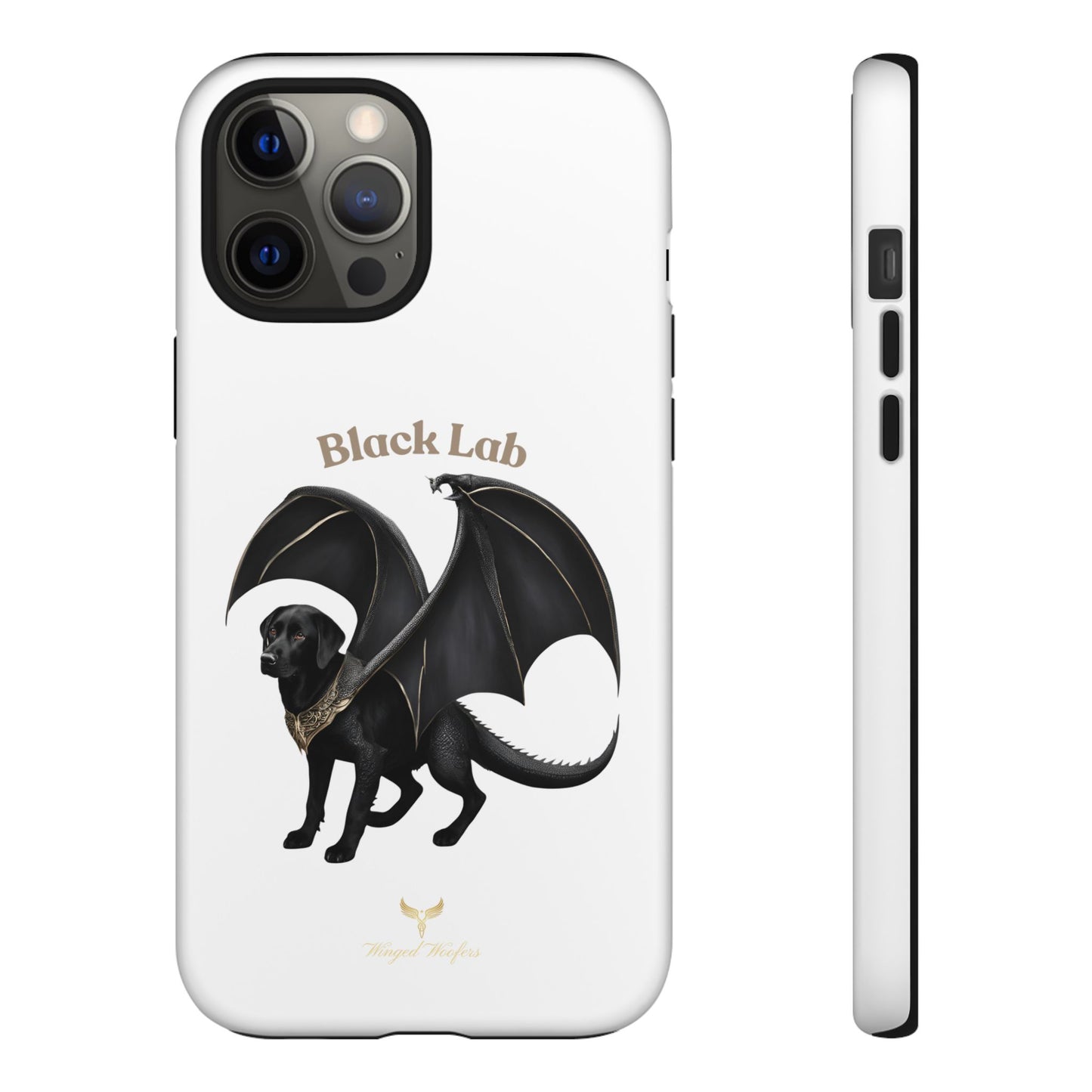 Black Labrador Dragon Case - Tough Phone Case for Pet Lovers