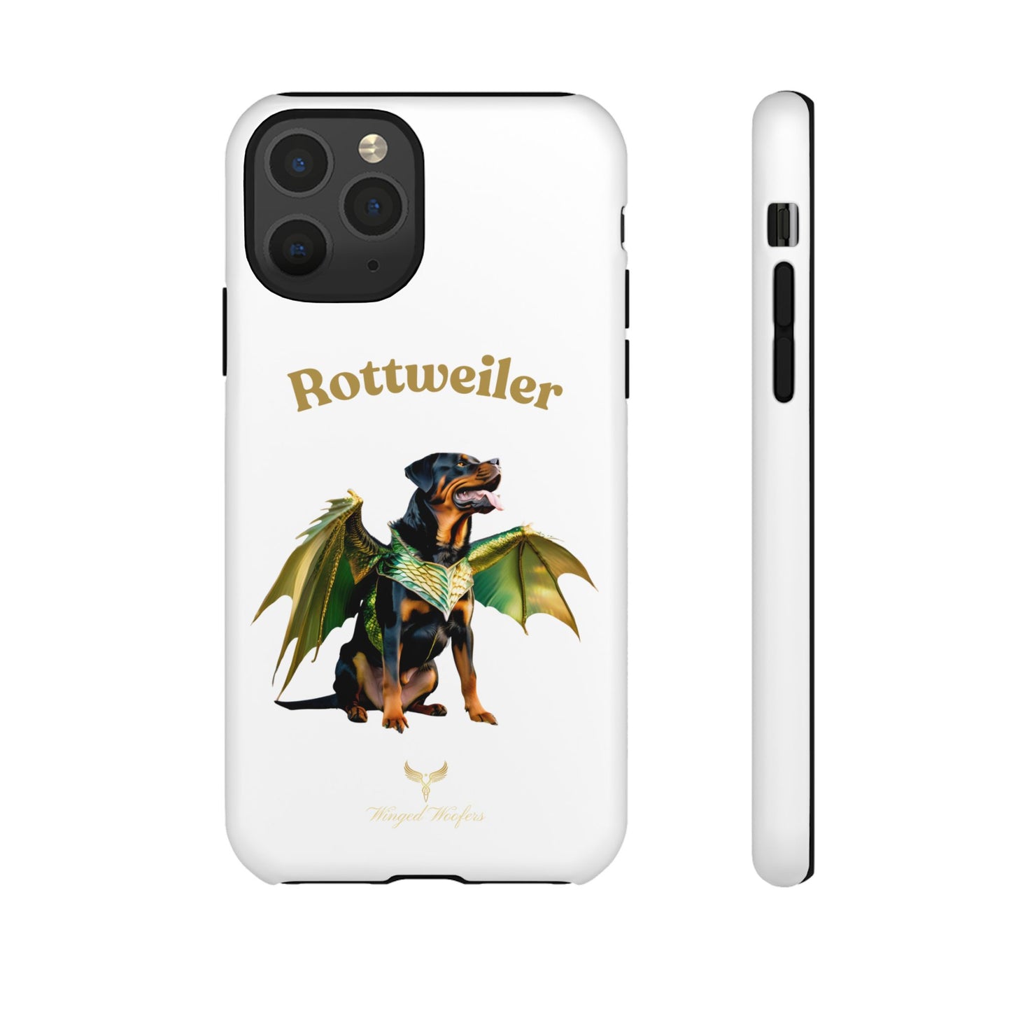 Rottweiler Dragon Wings Phone Case - Tough Cases for Dog Lovers