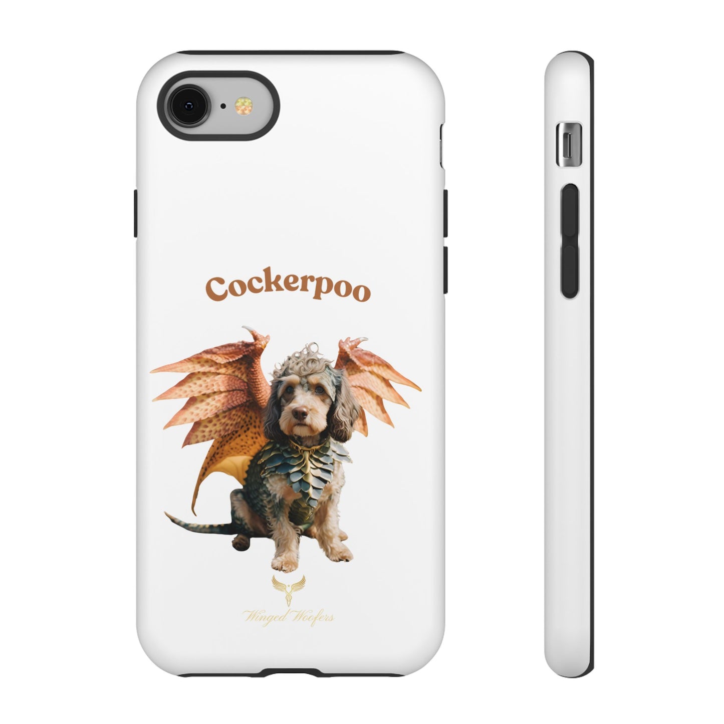 Cockerpoo Dragon Phone Case – Tough & Whimsical Pet Lover Gift