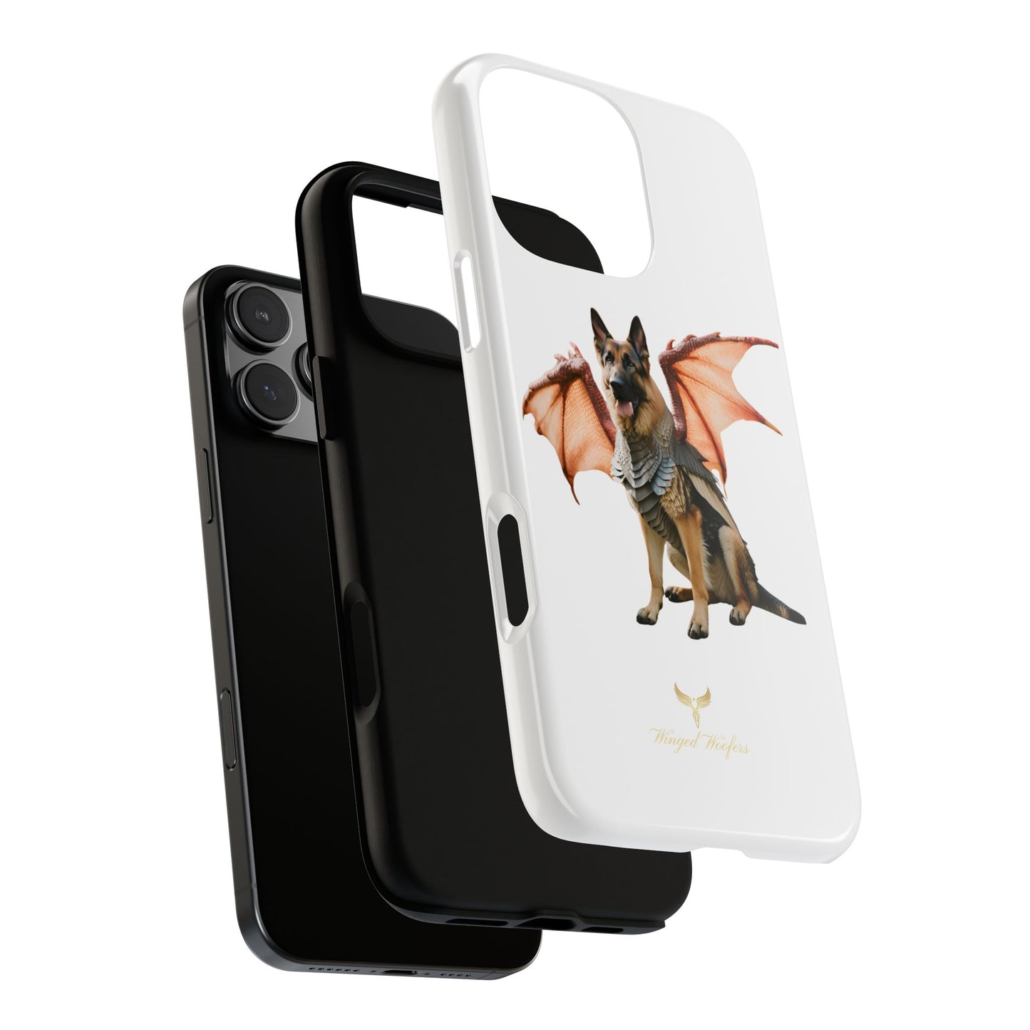 Mythical German Shepherd with Wings Dog iPhone Case | Tough Cases for Pet Lovers