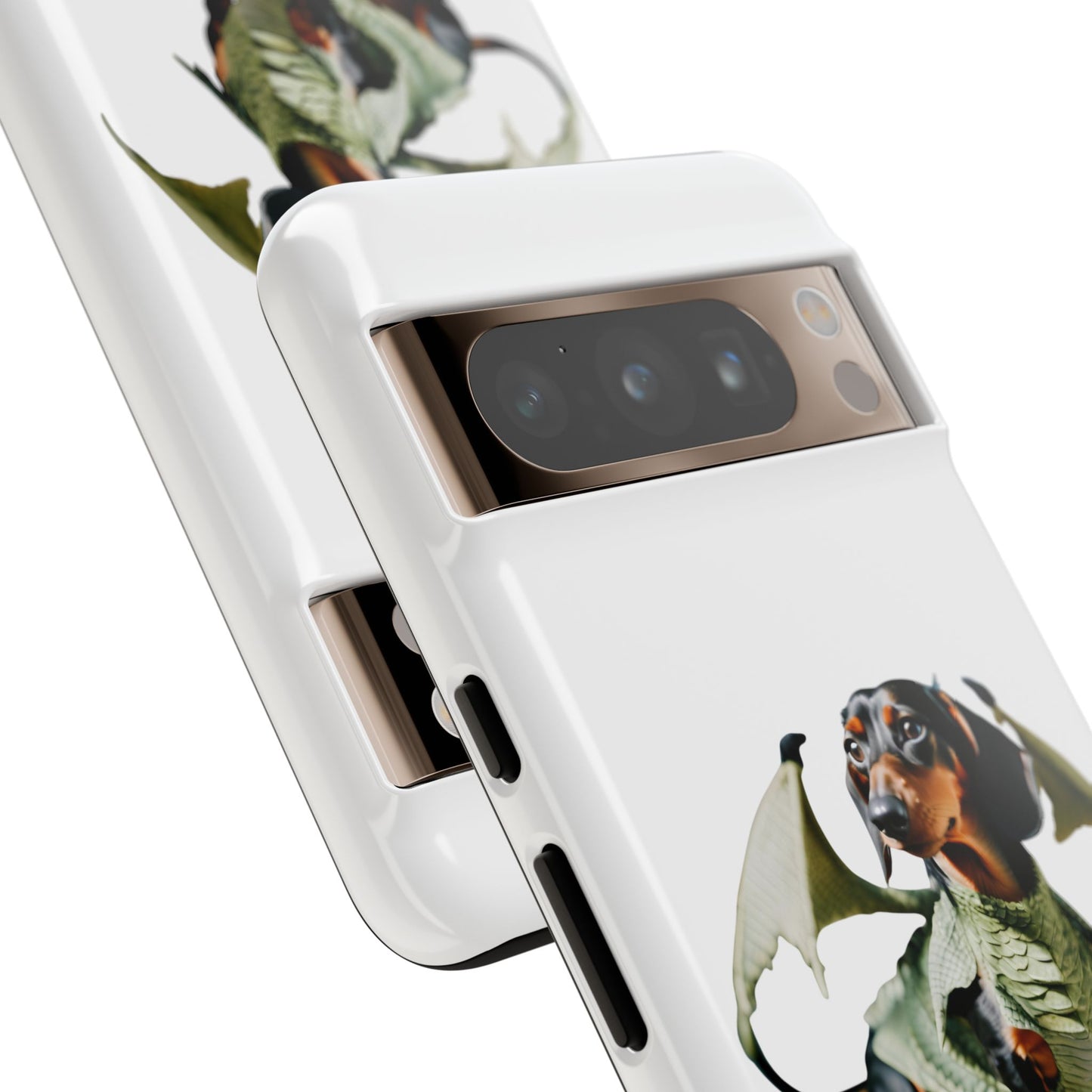 Whimsical Dragon Dog Phone Case - Tough Cases for Pet Lovers