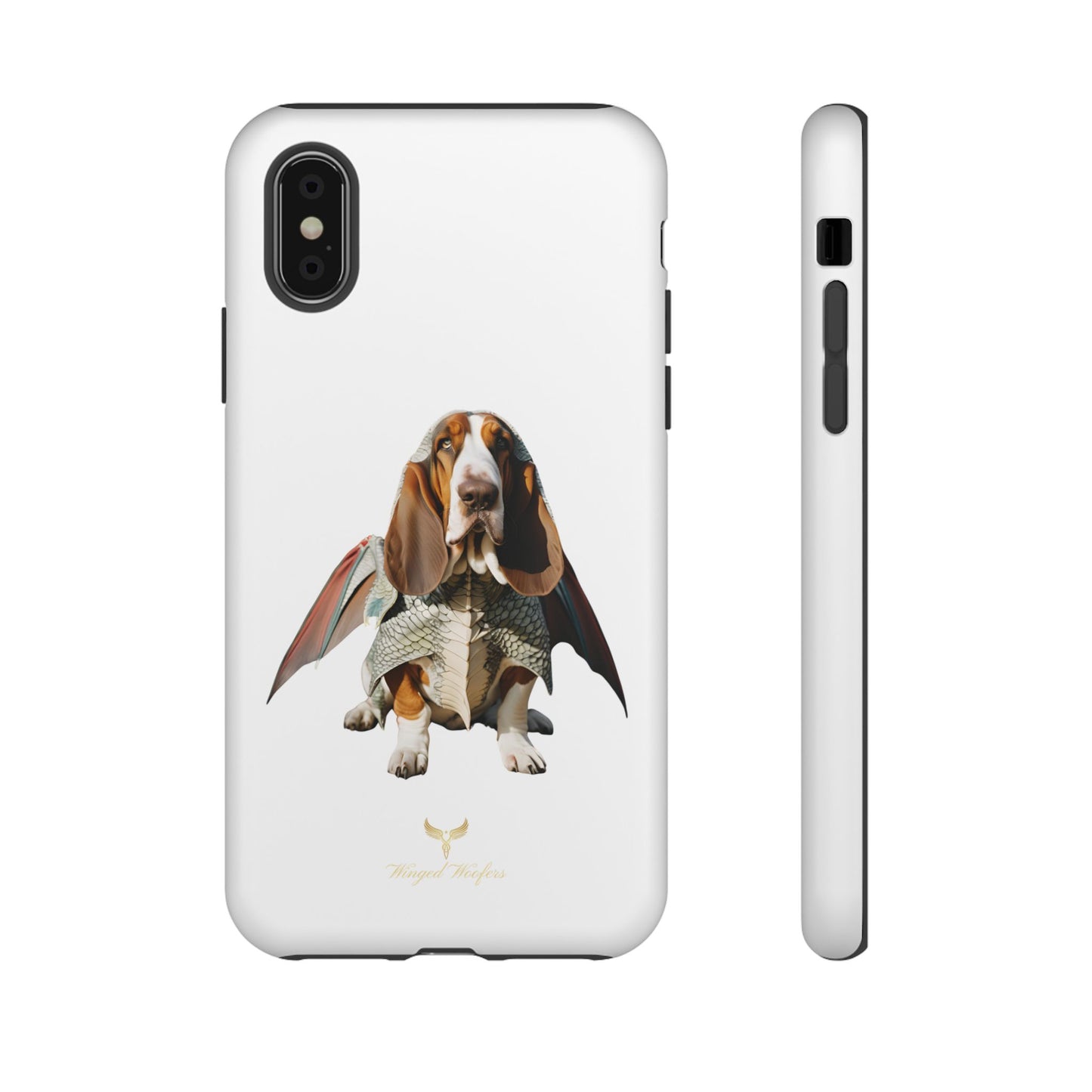 Whimsical Basset Hound Dog Phone Case - Tough Cases for Animal Lovers