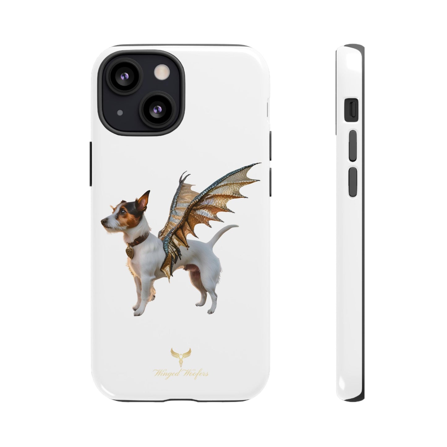 Fantasy Pet Phone Case - Tough Cases with Winged Jack Russell Dog Design