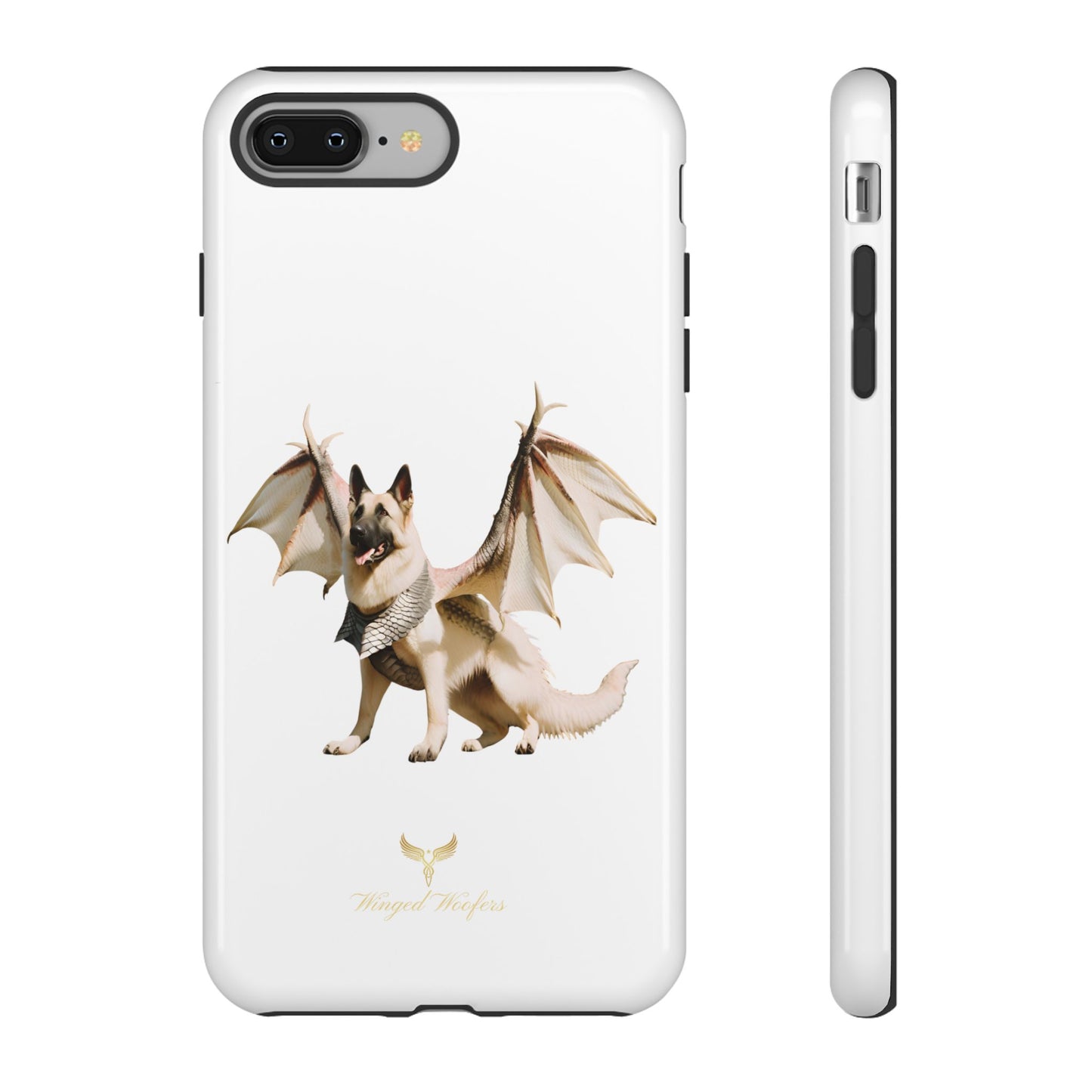 Magical White German Shepherd Dragon Dog Phone Case - Tough, Stylish Protection