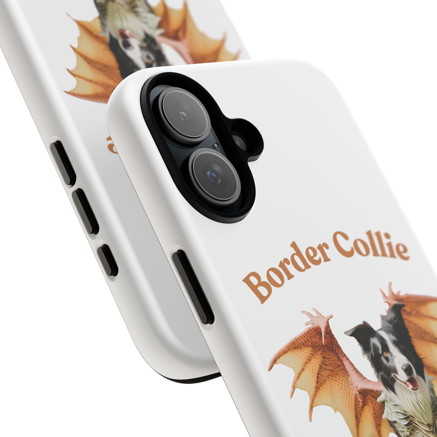 Border Collie Dragon Phone Case - Tough Cases for Dog Lovers