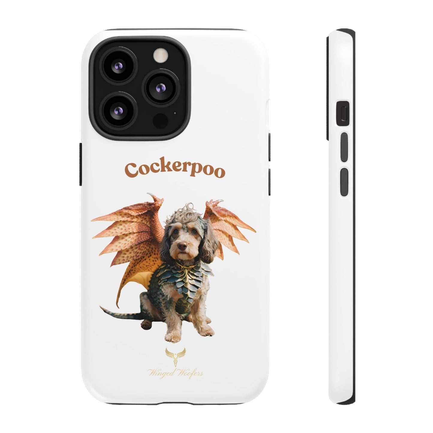 Cockerpoo Dragon Phone Case – Tough & Whimsical Pet Lover Gift