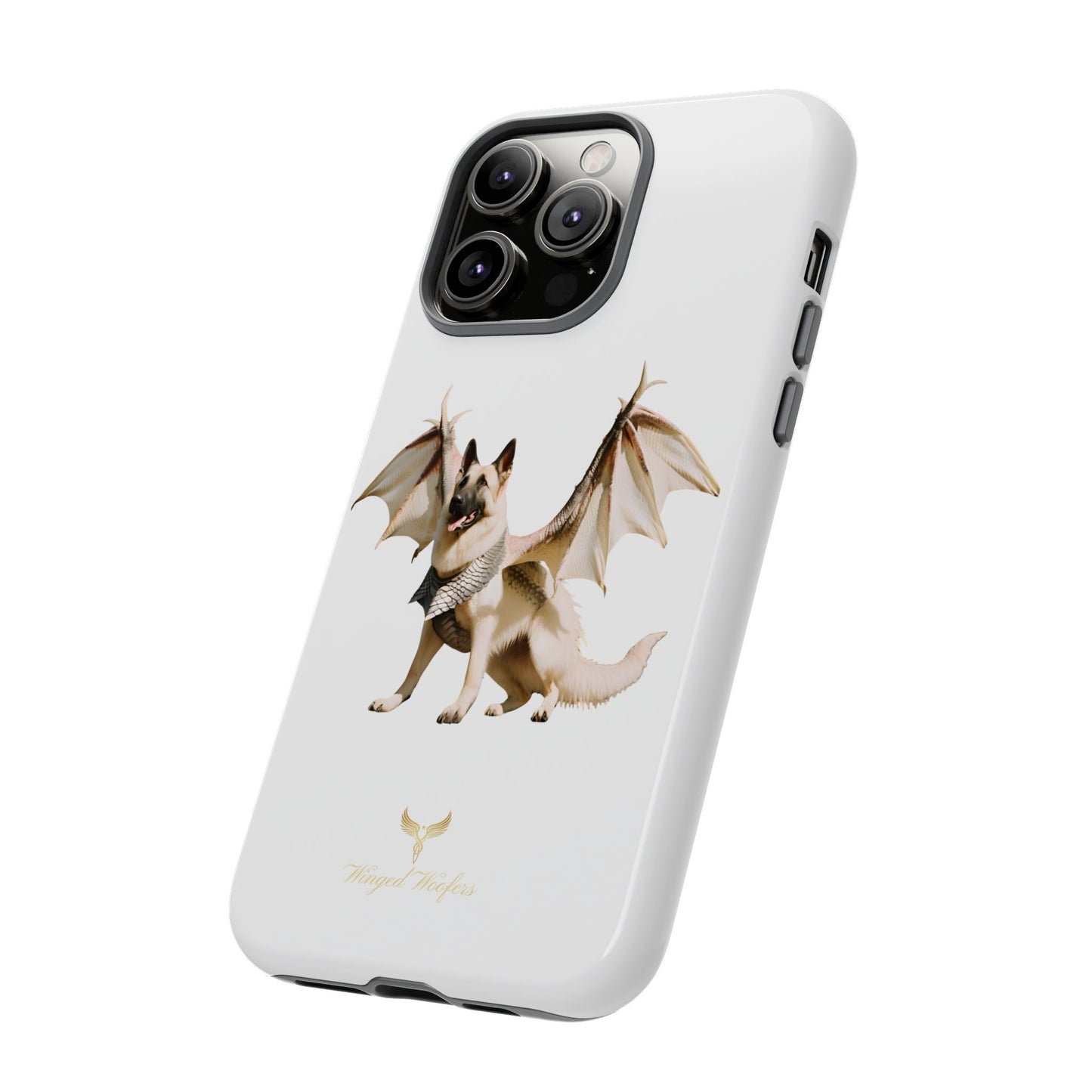 Magical White German Shepherd Dragon Dog Phone Case - Tough, Stylish Protection