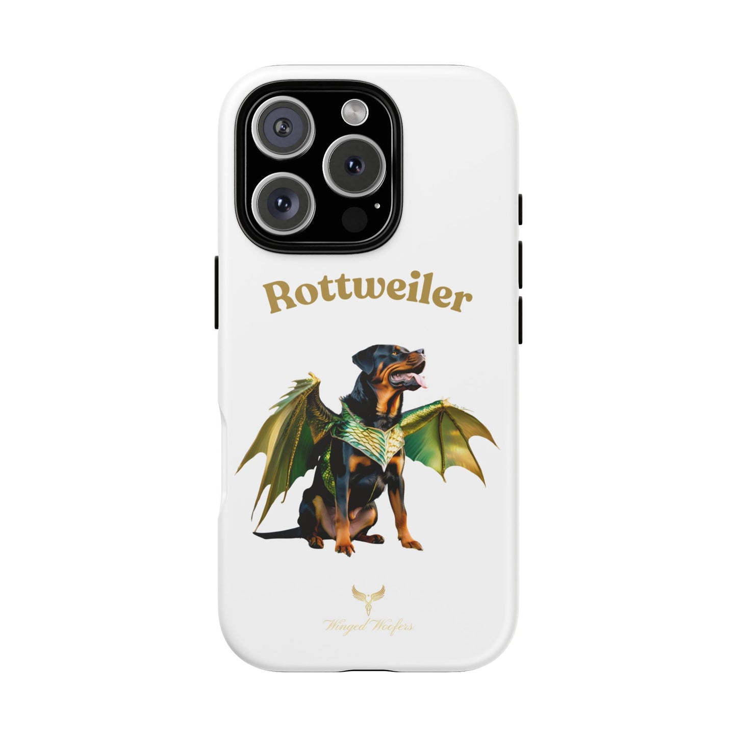 Rottweiler Dragon Wings Phone Case - Tough Cases for Dog Lovers