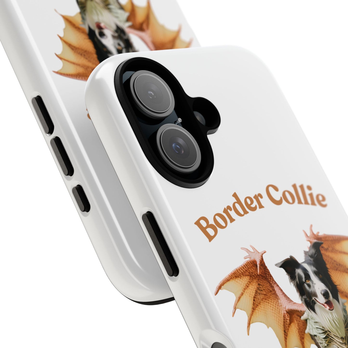 Border Collie Dragon Phone Case - Tough Cases for Dog Lovers