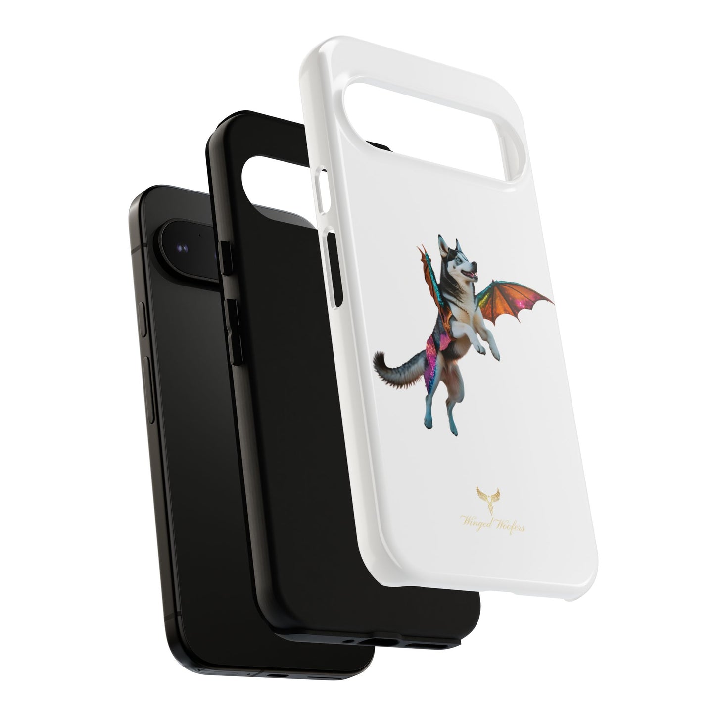 Magical Husky Pet Phone Case - Winged Dog Design | Tough Cases | Unique Animal Lover Gift