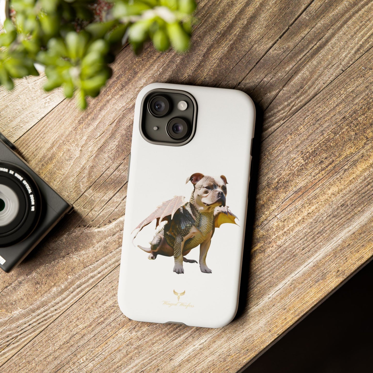 Staffordshire Bulldog Dragon Tough Phone Case - Unique Animal Design for Pet Lovers